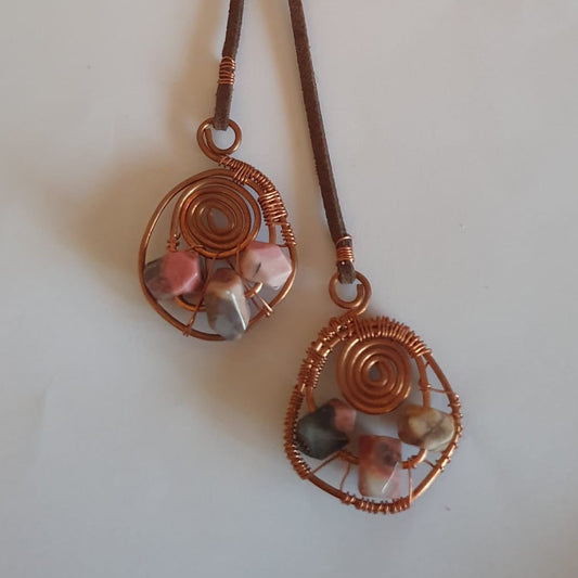 Copper and Resin Necklace