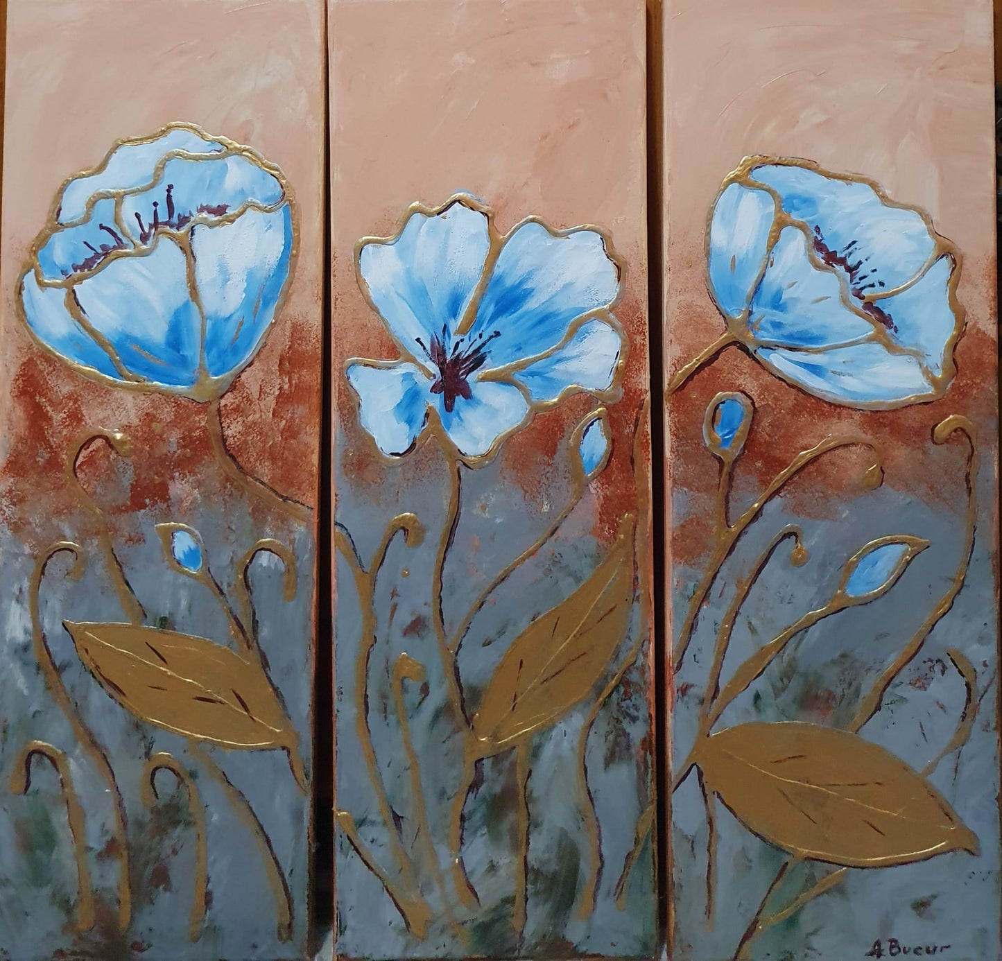 Tablou „Triplet de flori”