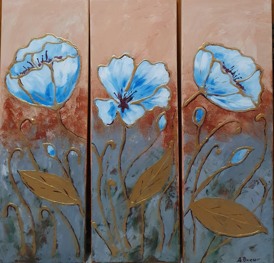 Tablou „Triplet de flori”