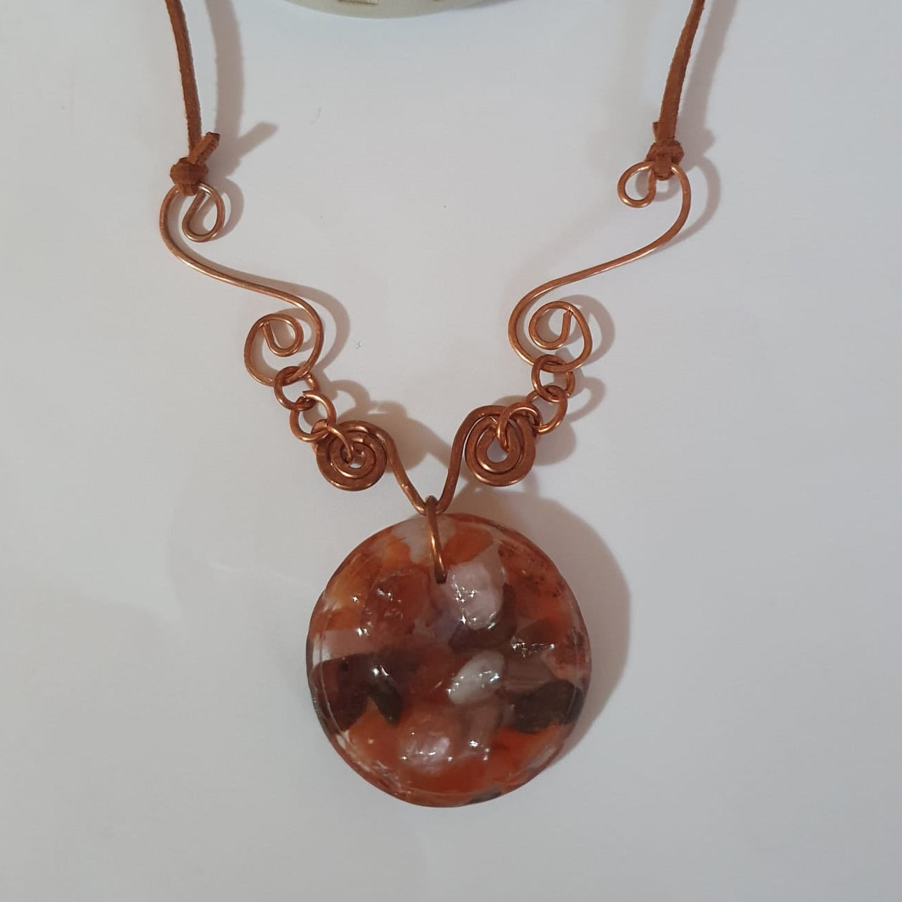 Copper and Resin Necklace