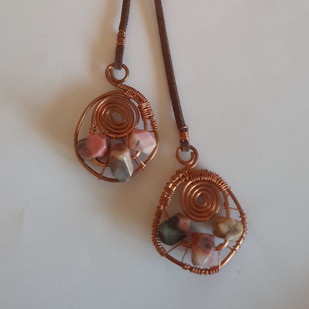 Copper and Resin Necklace
