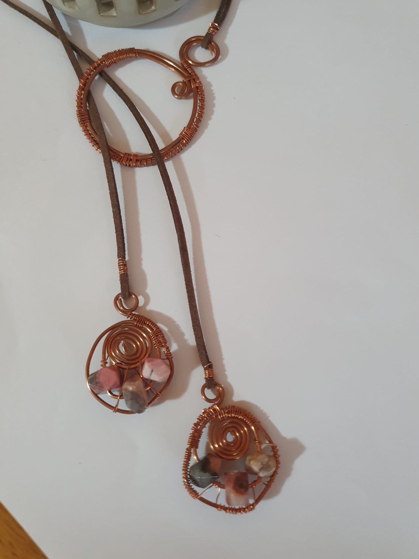 Copper and Resin Necklace