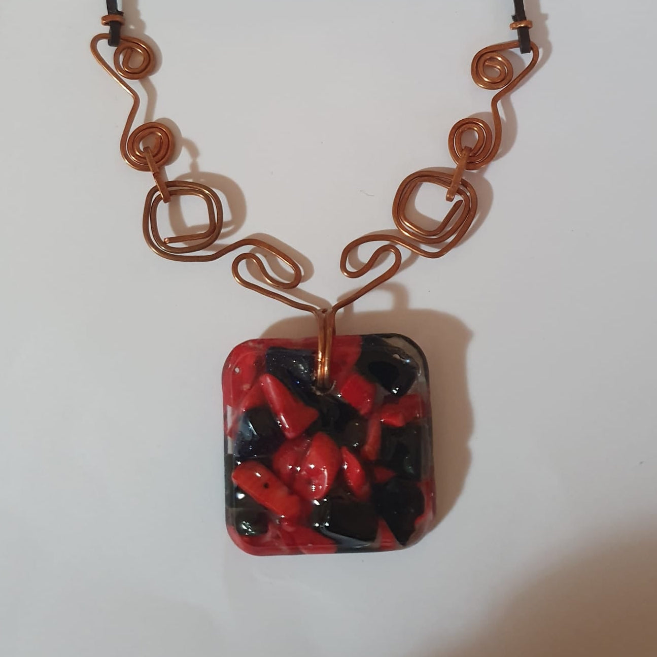Copper and Resin Necklace